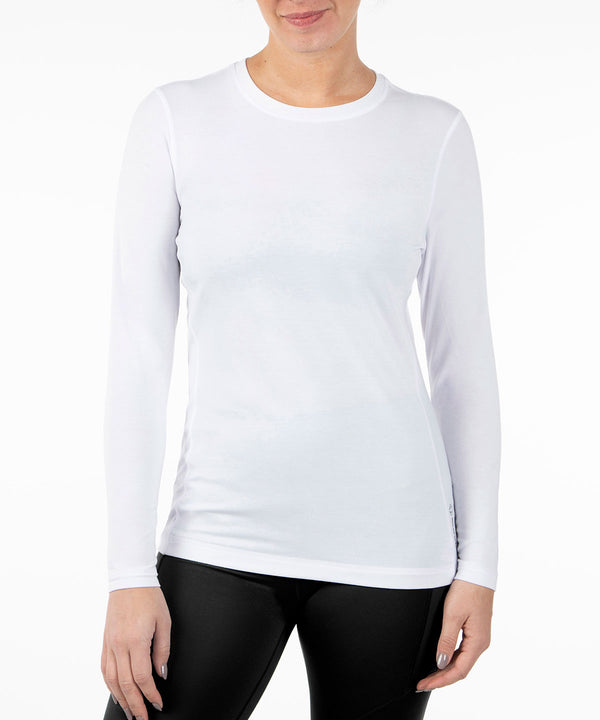 Women's Sari Athletic Long-Sleeve with Mesh Knit Insert - Sunice