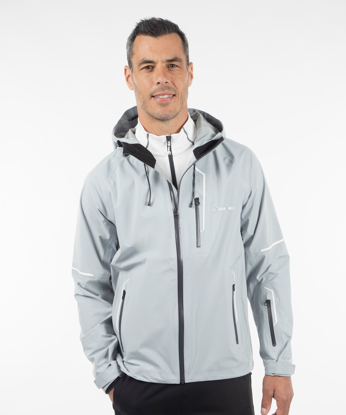 Men's Milo Zephal Max Waterproof Rain Jacket with Hood – Sunice