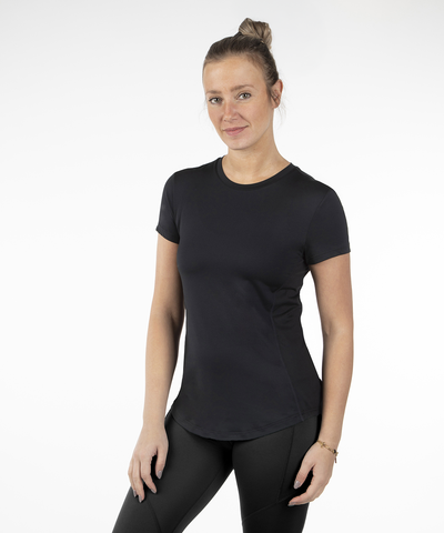 Women's Aria Tee Shirt with Mesh Knit Insert