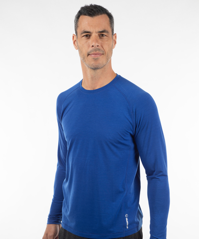 Men's Grady Kinetic Long-Sleeve Performance Crew Neck T-Shirt
