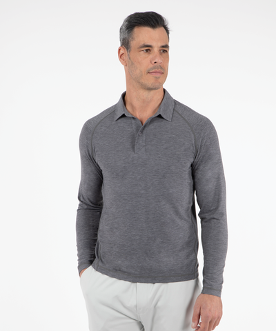 Men's Galo Long Sleeve Soft Touch Knit Polo