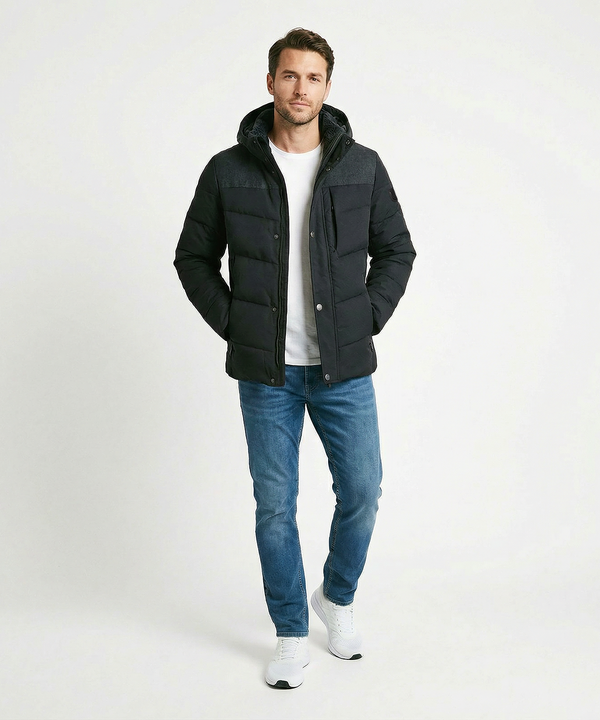 Men's Asher Waterproof Quilted Stretch Short Coat