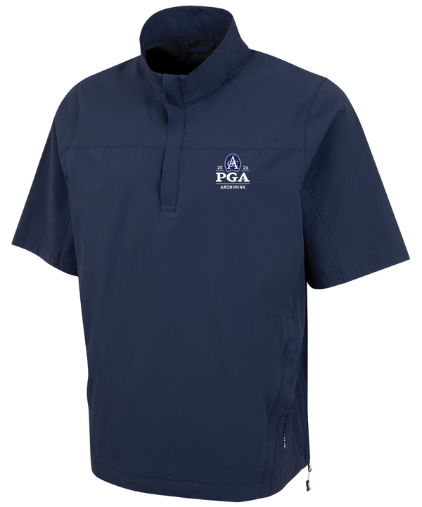 2026 PGA Championship Men's Glenn Short-Sleeve Water-Repellent WxTech Wind Pullover