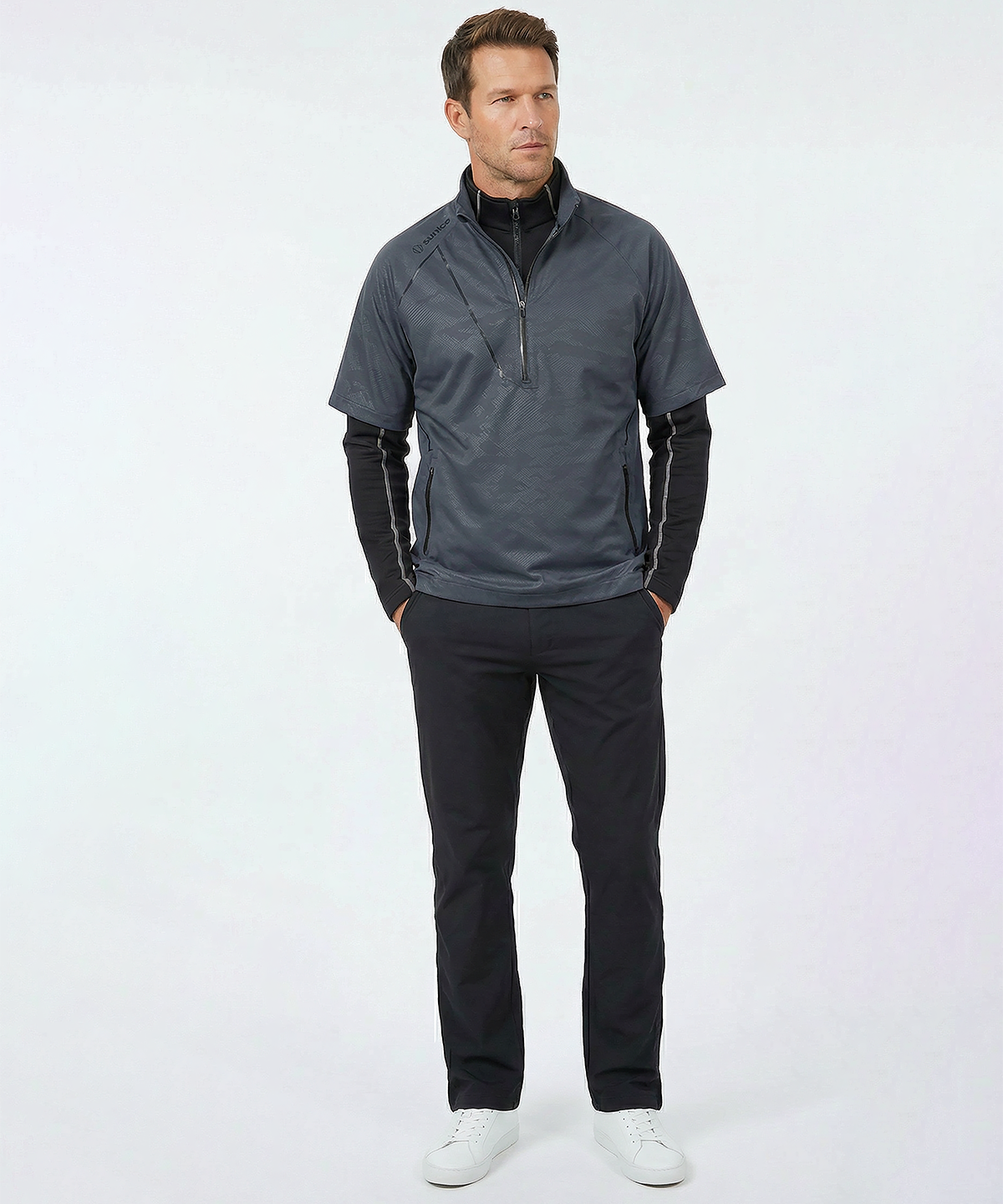 メンズウェア Sachi Men's Sullivan Zephal Elite Waterproof Ultra-Stretch Short-Sleeve