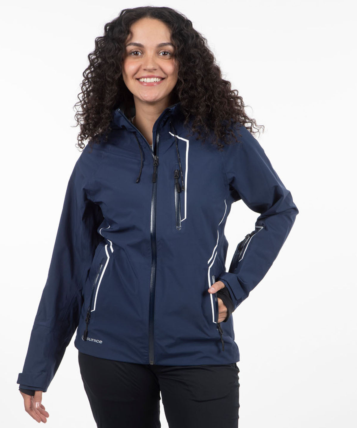 Women's Mia Zephal Max Hooded Rain Jacket – Sunice