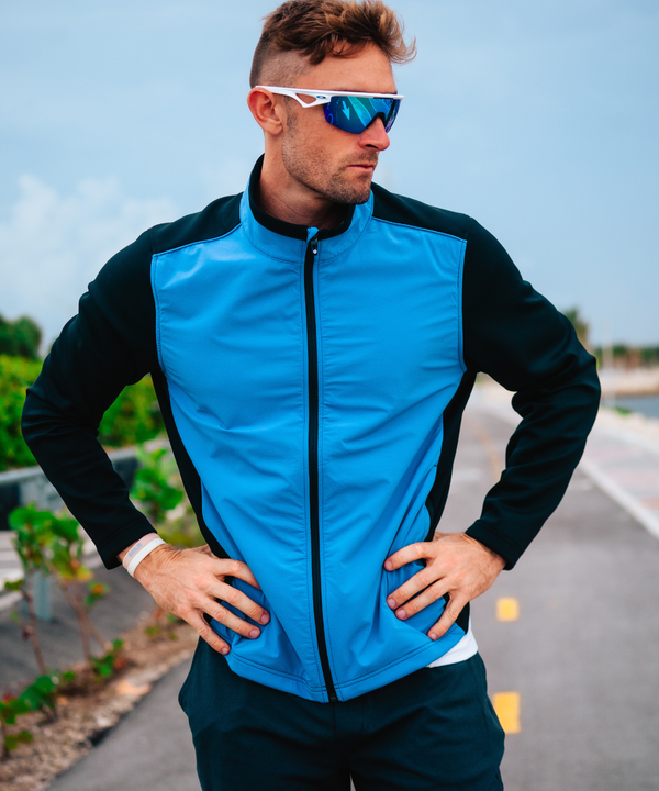 Men's Eddy Element Shield Hybrid Water-Repellent WxTech Wind Jacket