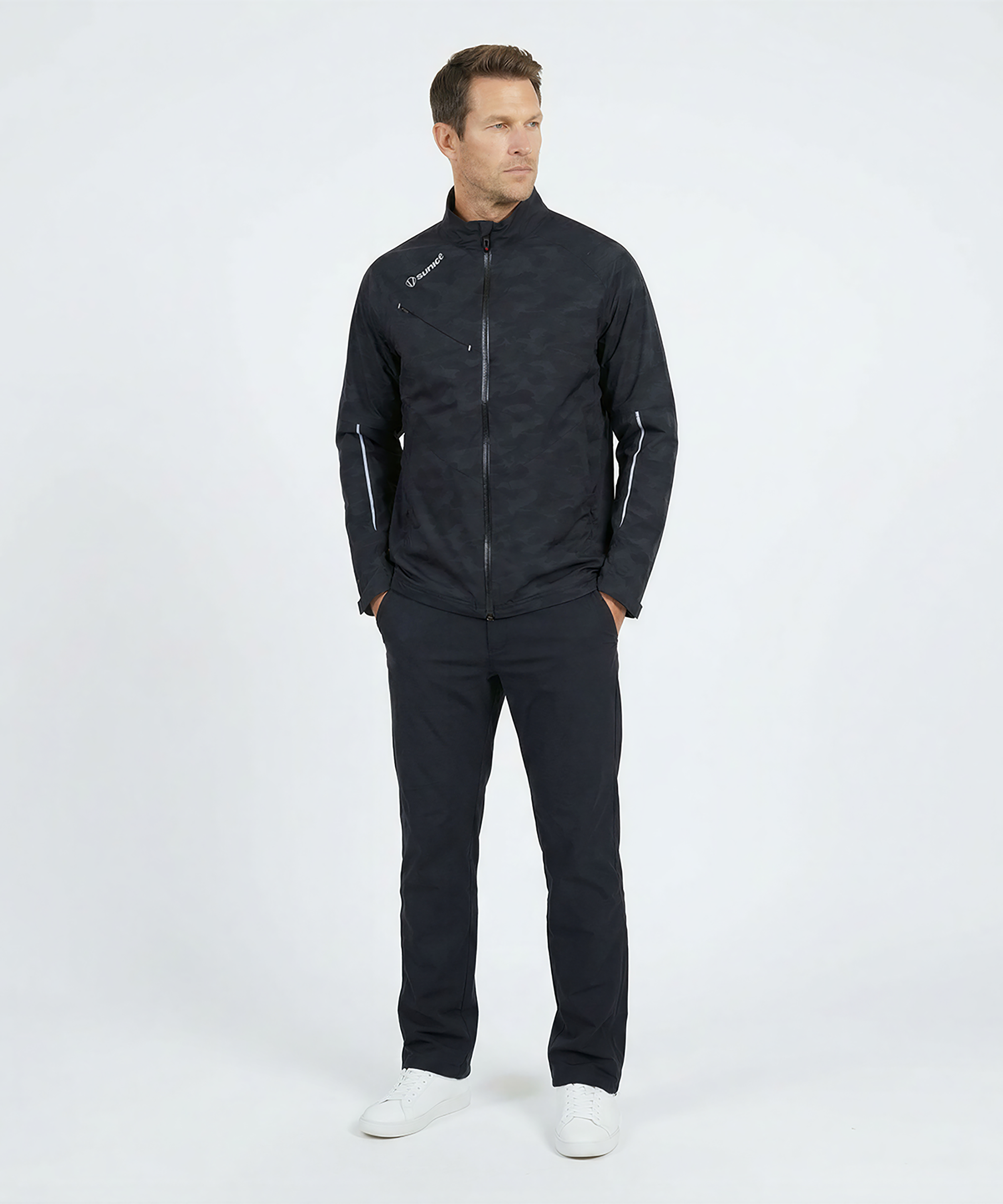 Black Camo Embossed