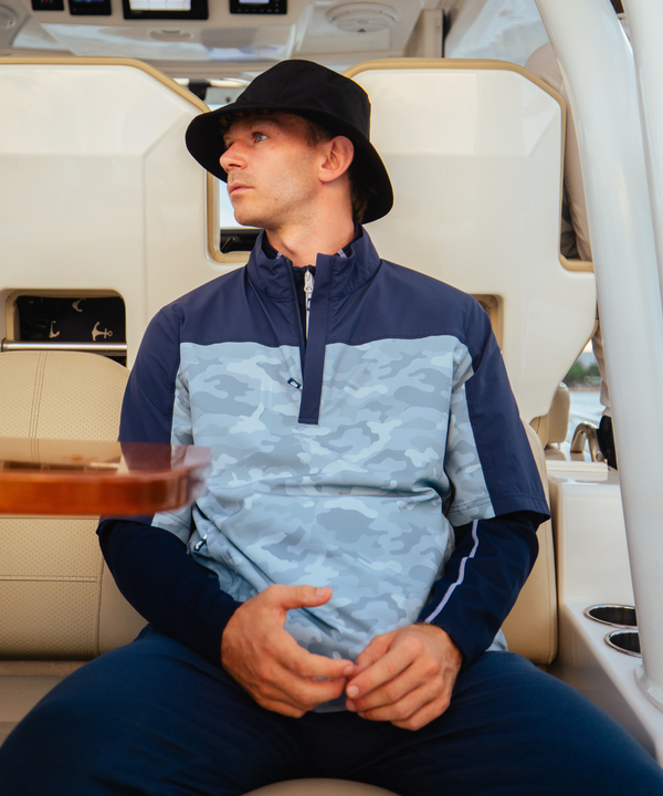 Men's Glenn Short-Sleeve Water-Repellent WxTech Wind Pullover