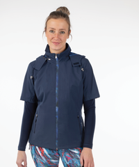 Women's Amber Short-Sleeve Water-Repellent WxTech Hooded Wind Jacket