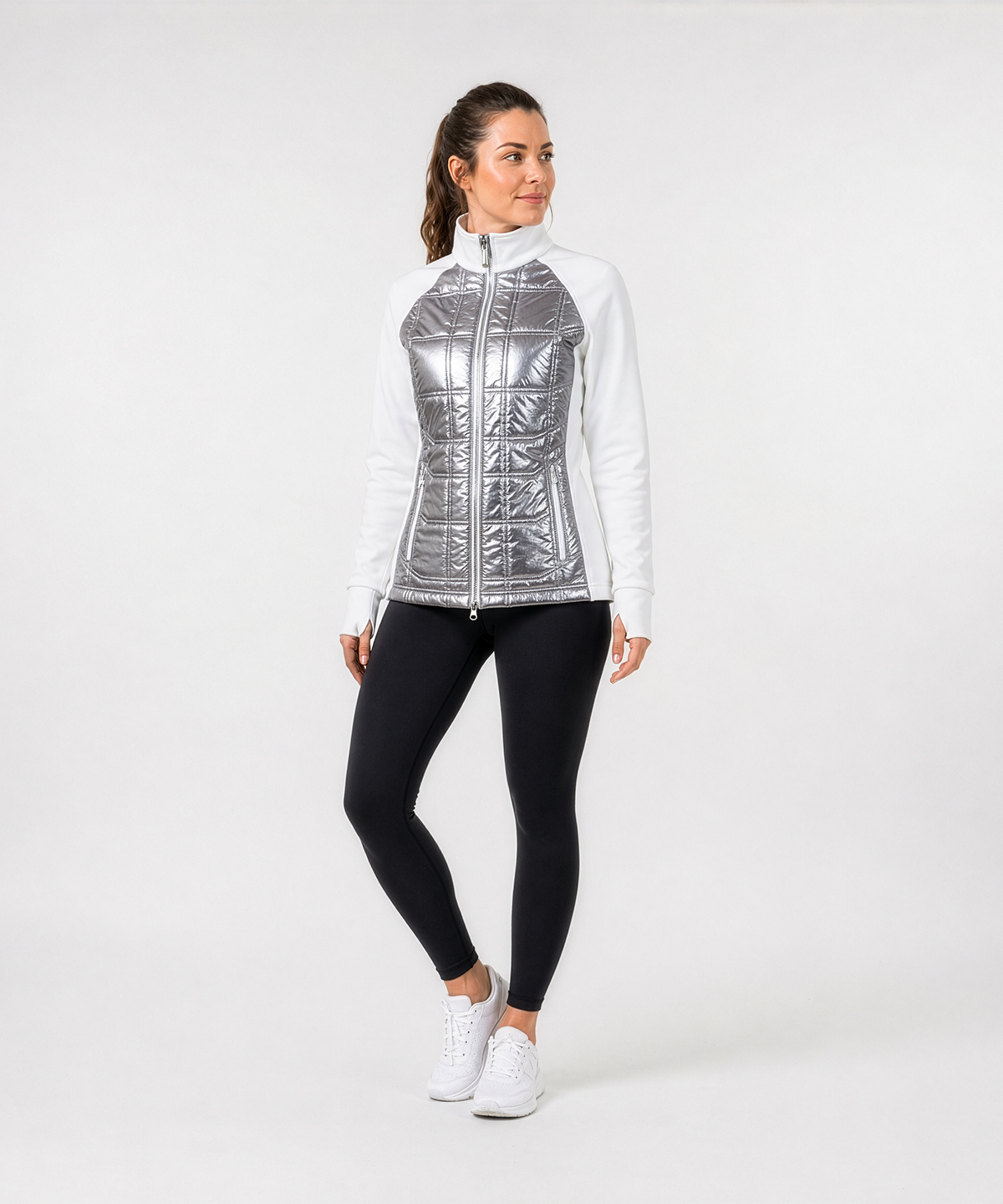 Silver/Pure White