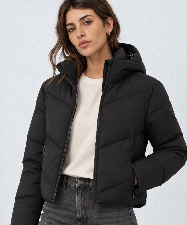 Women's Celeste Cropped Thermal Winter Puffer Jacket