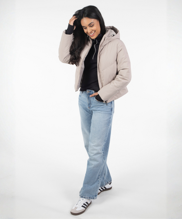 Women's Celeste Cropped Thermal Winter Puffer Jacket