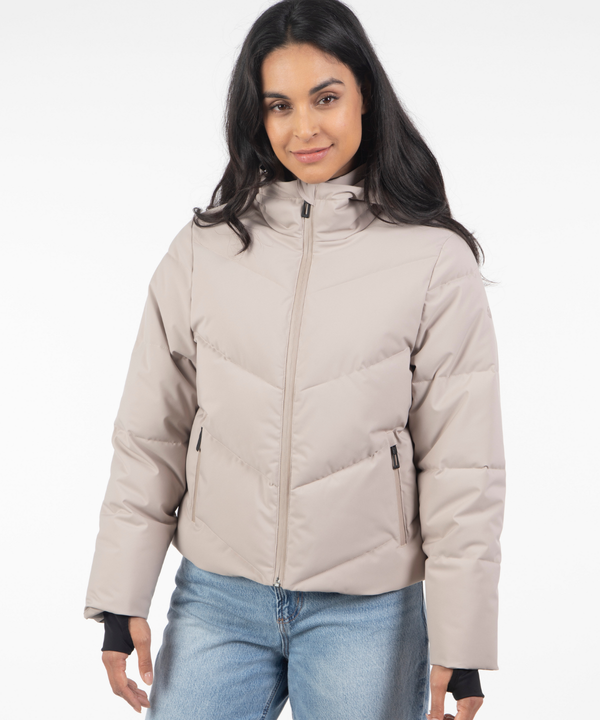 Women's Celeste Cropped Thermal Winter Puffer Jacket