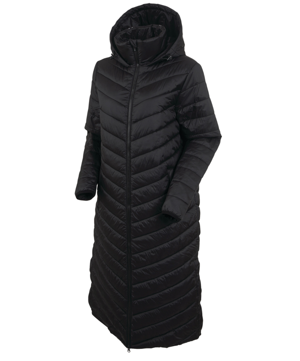 Women's Emilia Quilted Long Hooded Thermal Jacket
