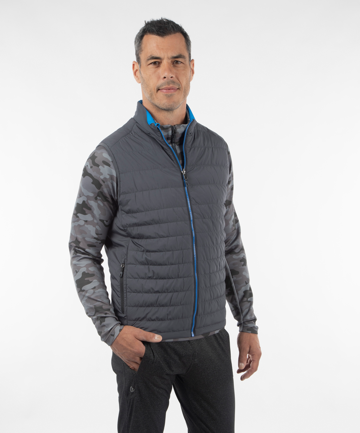 Charcoal/Vibrant Blue