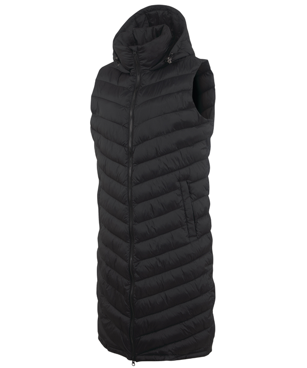 Women's Erica Quilted Long Hooded Thermal Vest