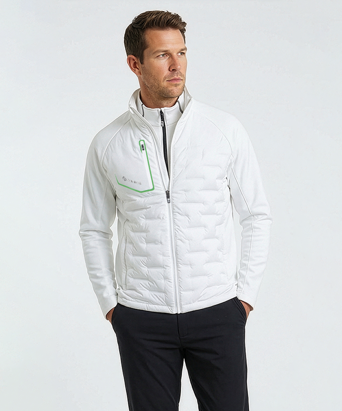Pure White/Fern Green
