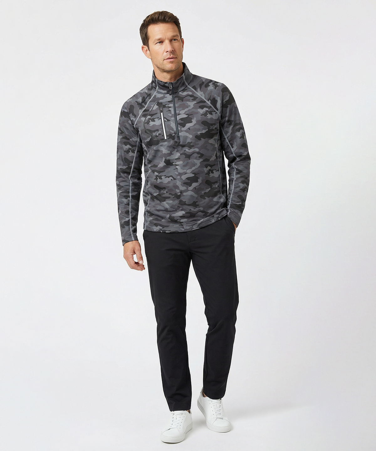 Men's Allendale Stretch Quarter-Zip Pullover – Sunice