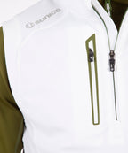 Pure White/Army Green