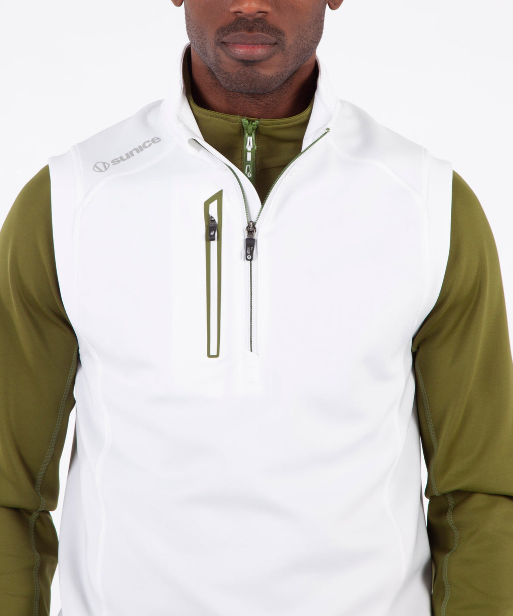 Pure White/Army Green