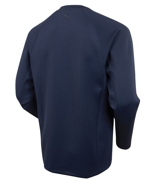 Chemise Pull Homme Sunice Allendale 2.0 – Bleu Nuit, Demi Fermeture éclair, Déperlant, Taille S