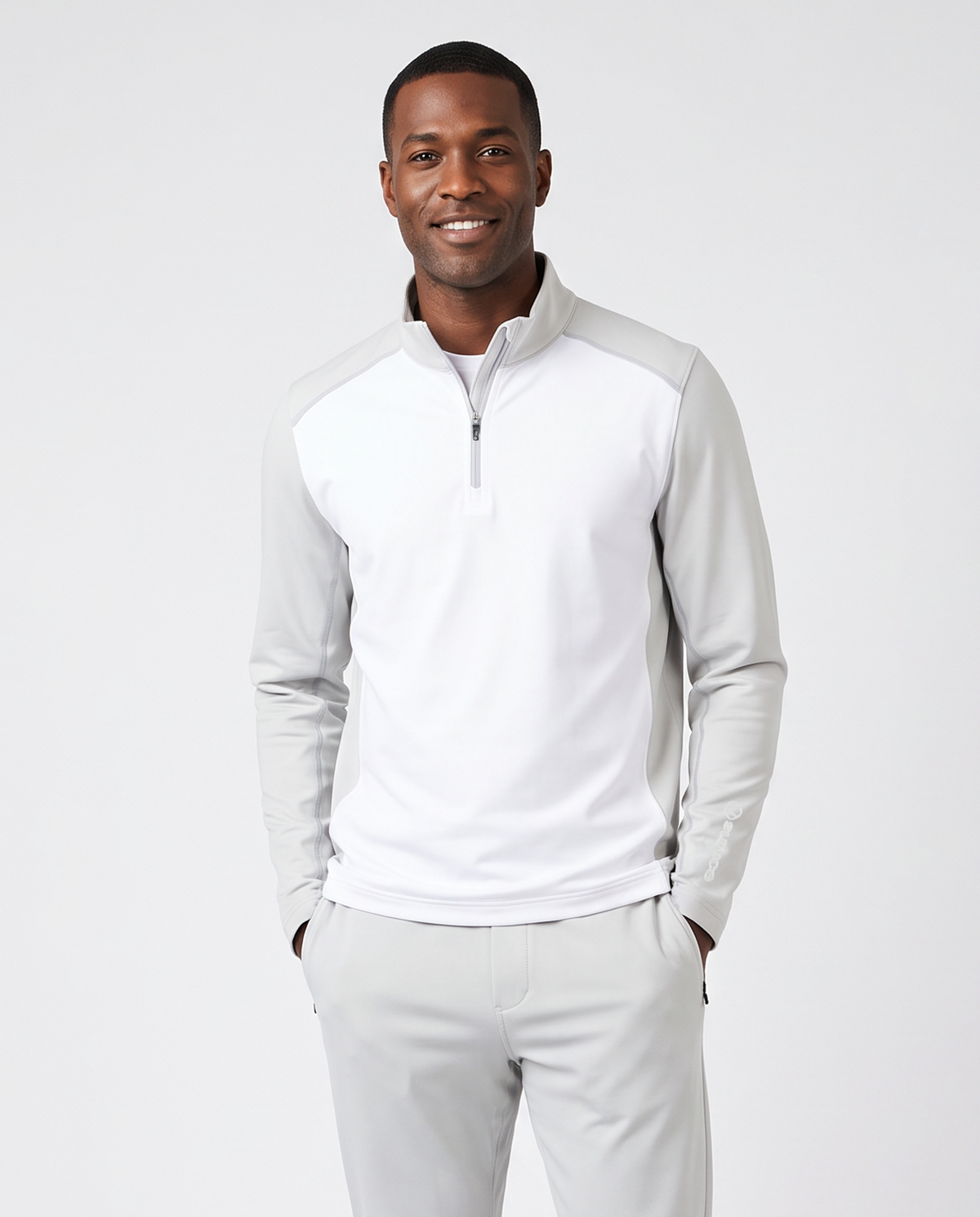 Pure White/ Down Grey Melange