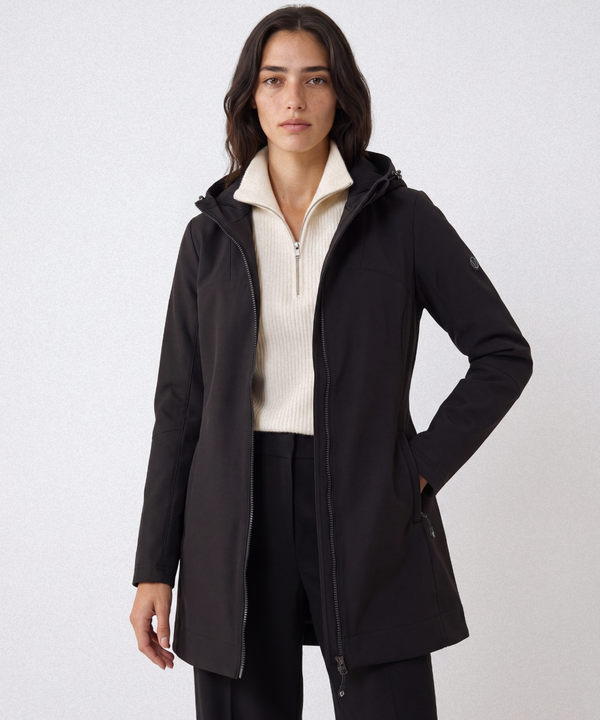 Women's Brooklyn Softshell Car Coat with Hood