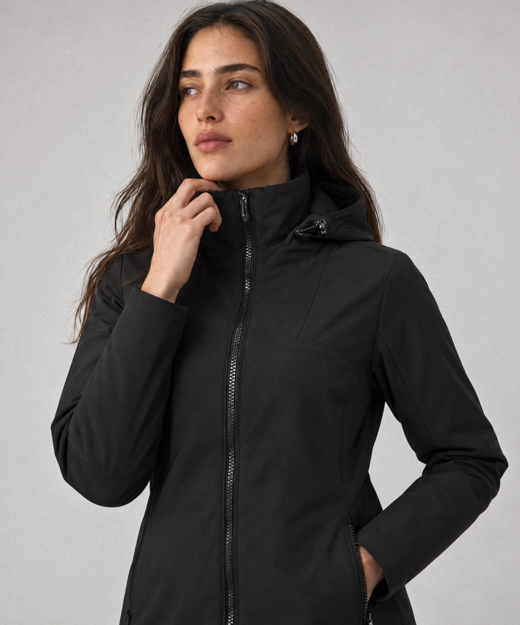 Women's Brooklyn Softshell Car Coat with Hood – Sunice