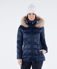 Women's Nikki Quilted Jacket with Removable Fur Ruff