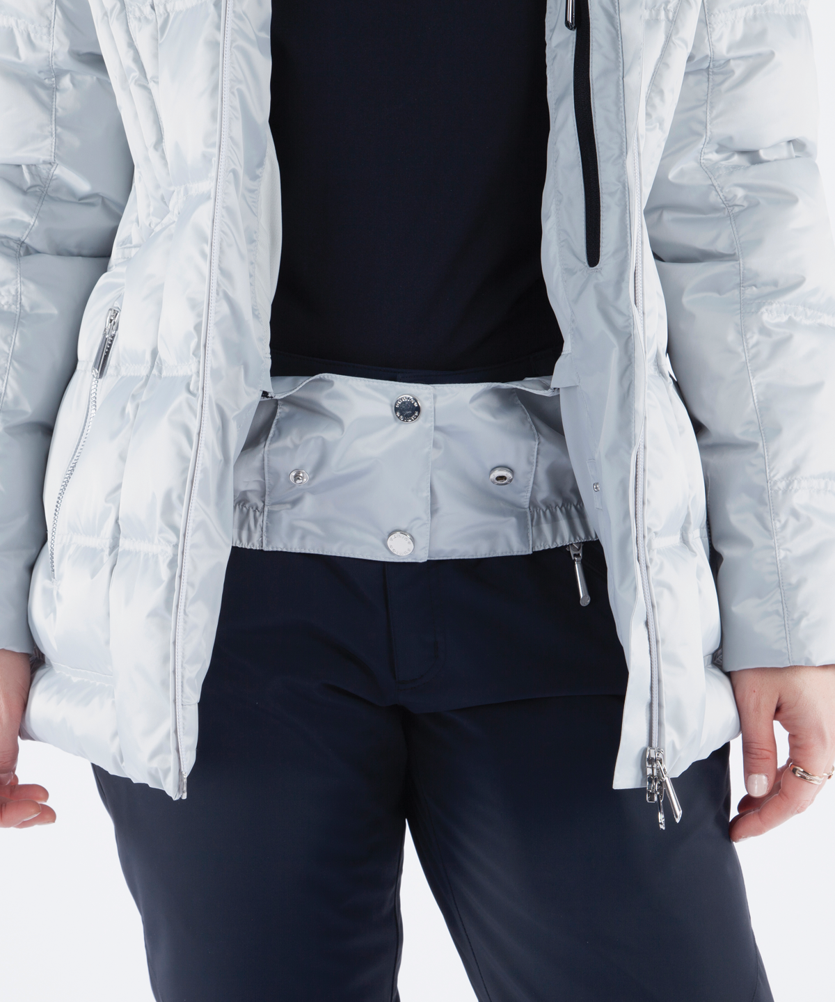 Women's Nikki Quilted Jacket with Removable Fur Ruff