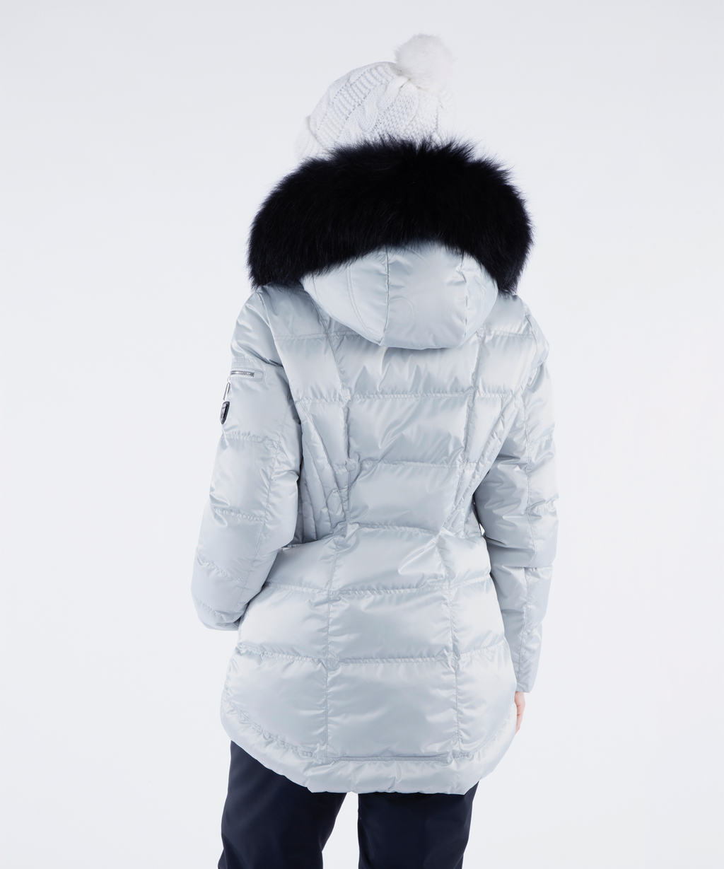 Women's Nikki Quilted Jacket with Removable Fur Ruff