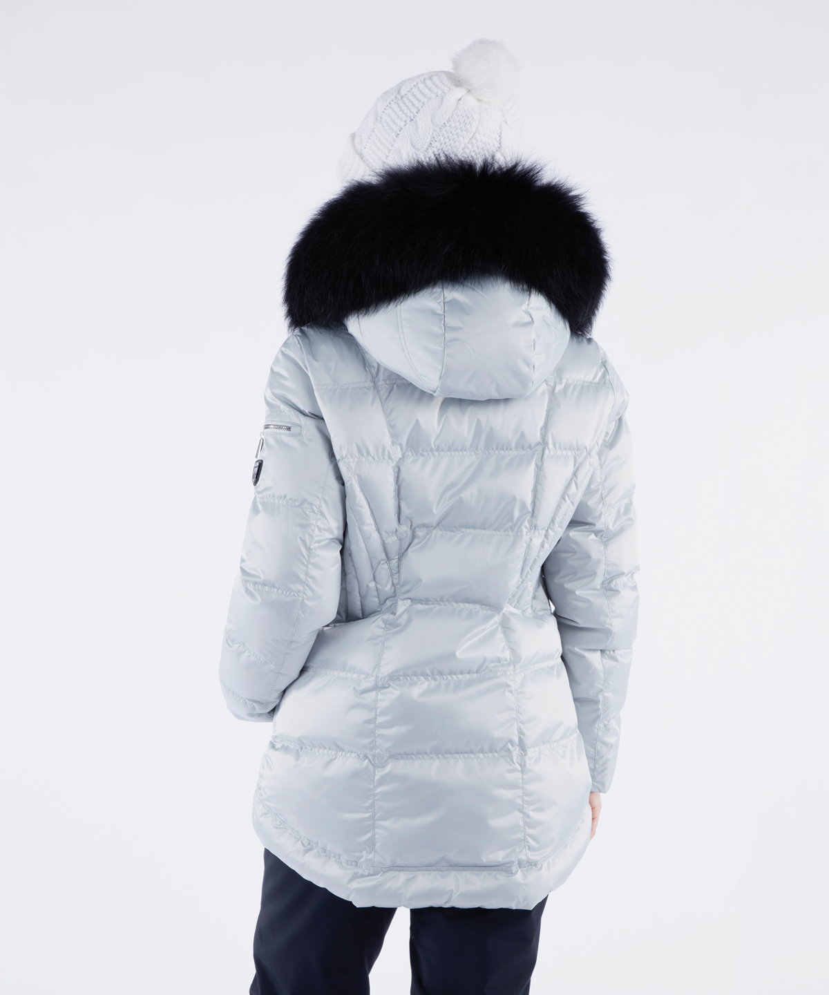 Women's Nikki Quilted Jacket with Removable Fur Ruff