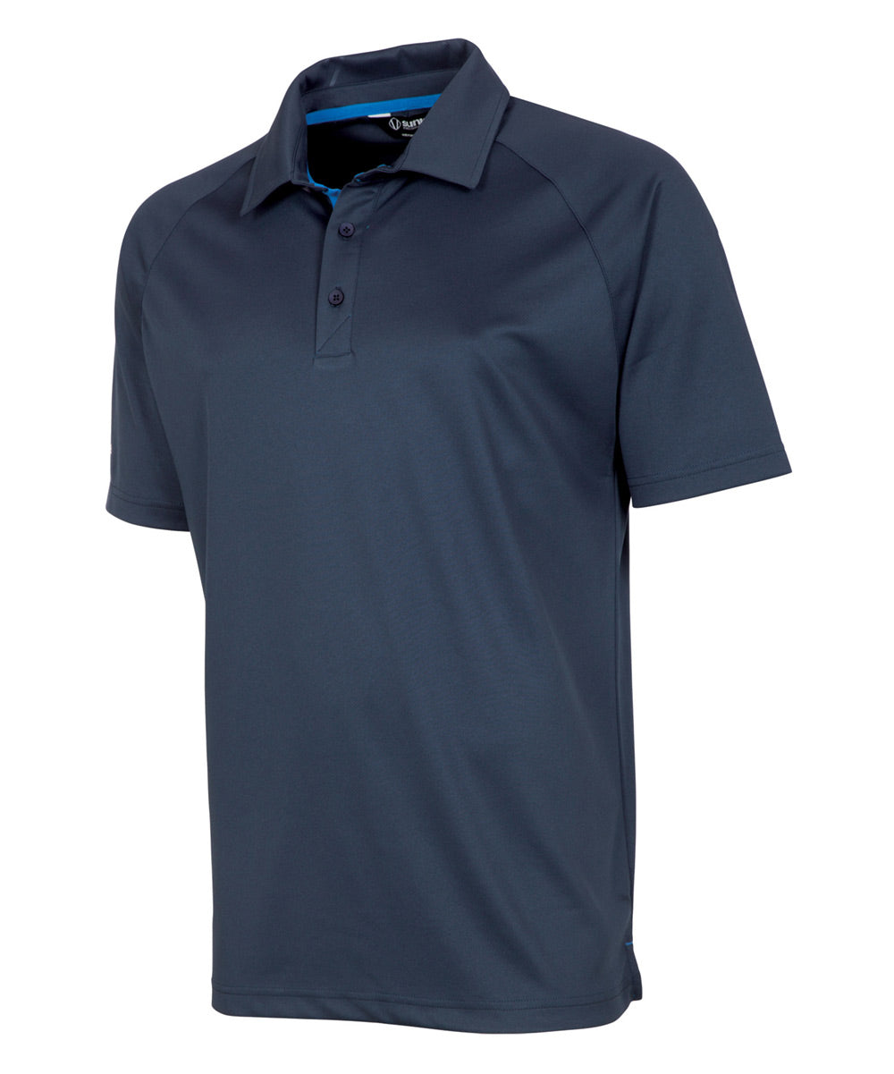 Men's Jack Coollite Stretch Solid Short-Sleeve Polo - Sunice