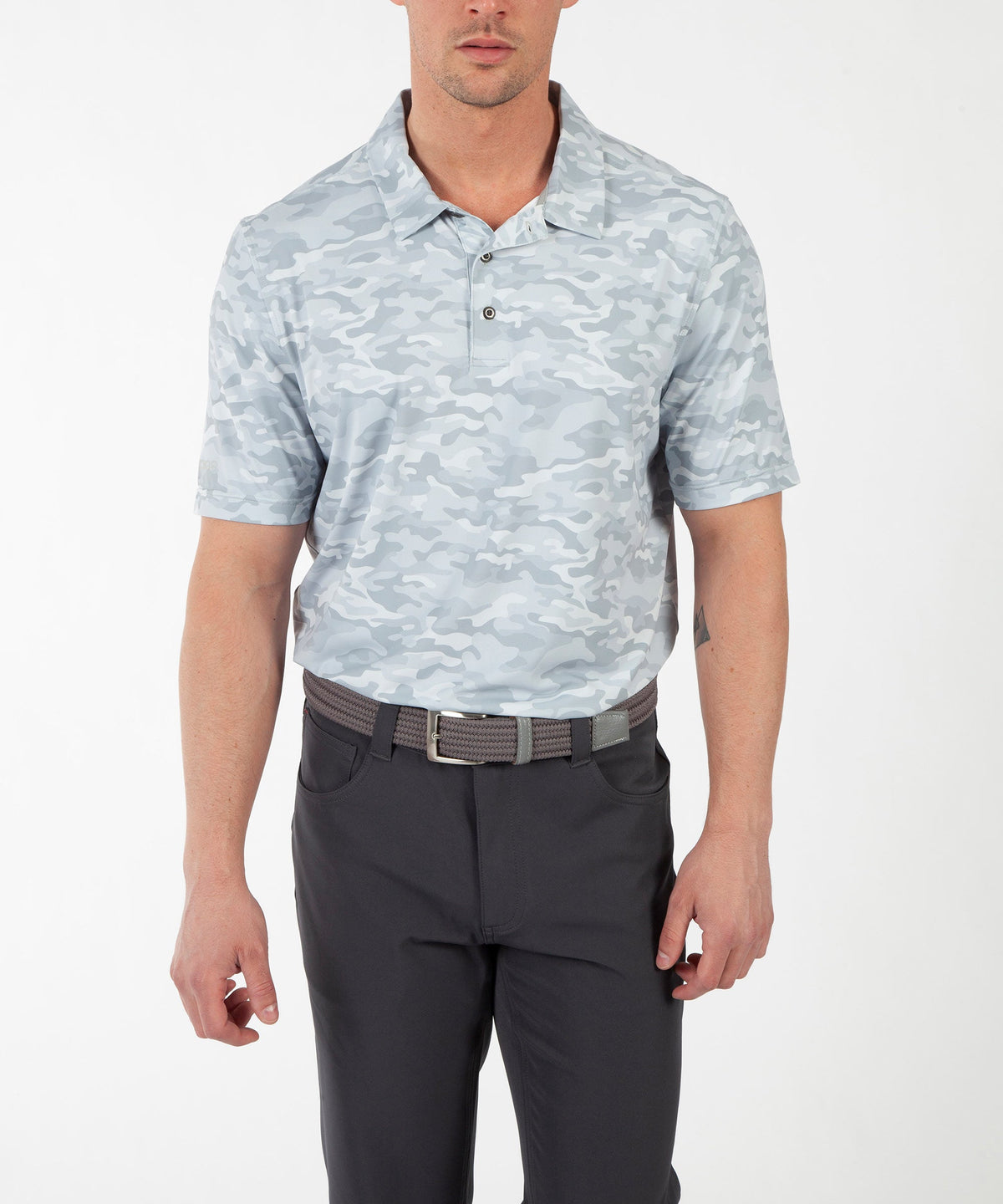 Men&#39;s Martin Camo Print Short Sleeve Polo Shirt