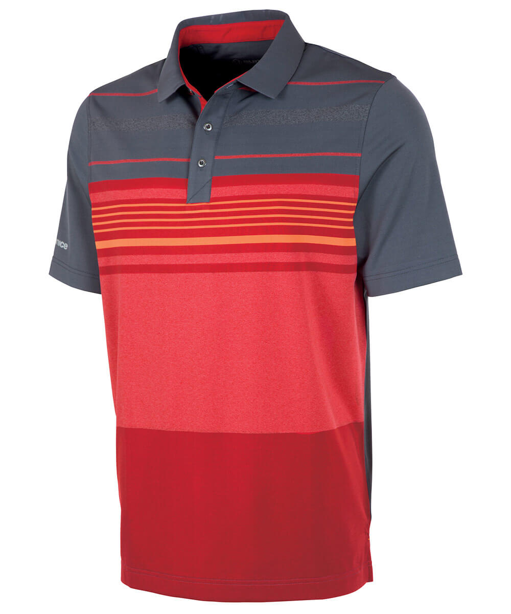 Men&#39;s Rowen Chest Stripe Short Sleeve Polo Shirt