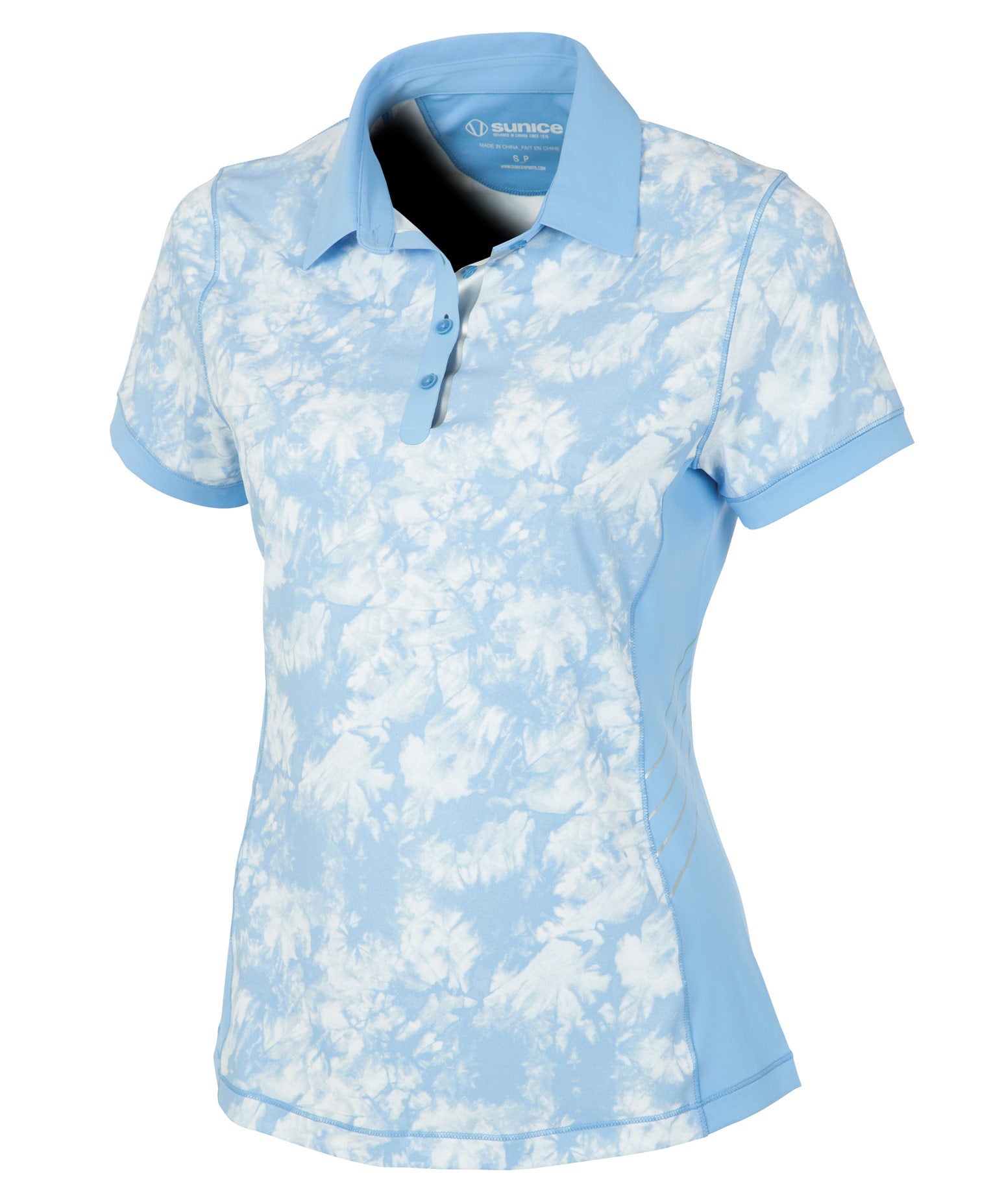 Della Blue Crushed Petal Print