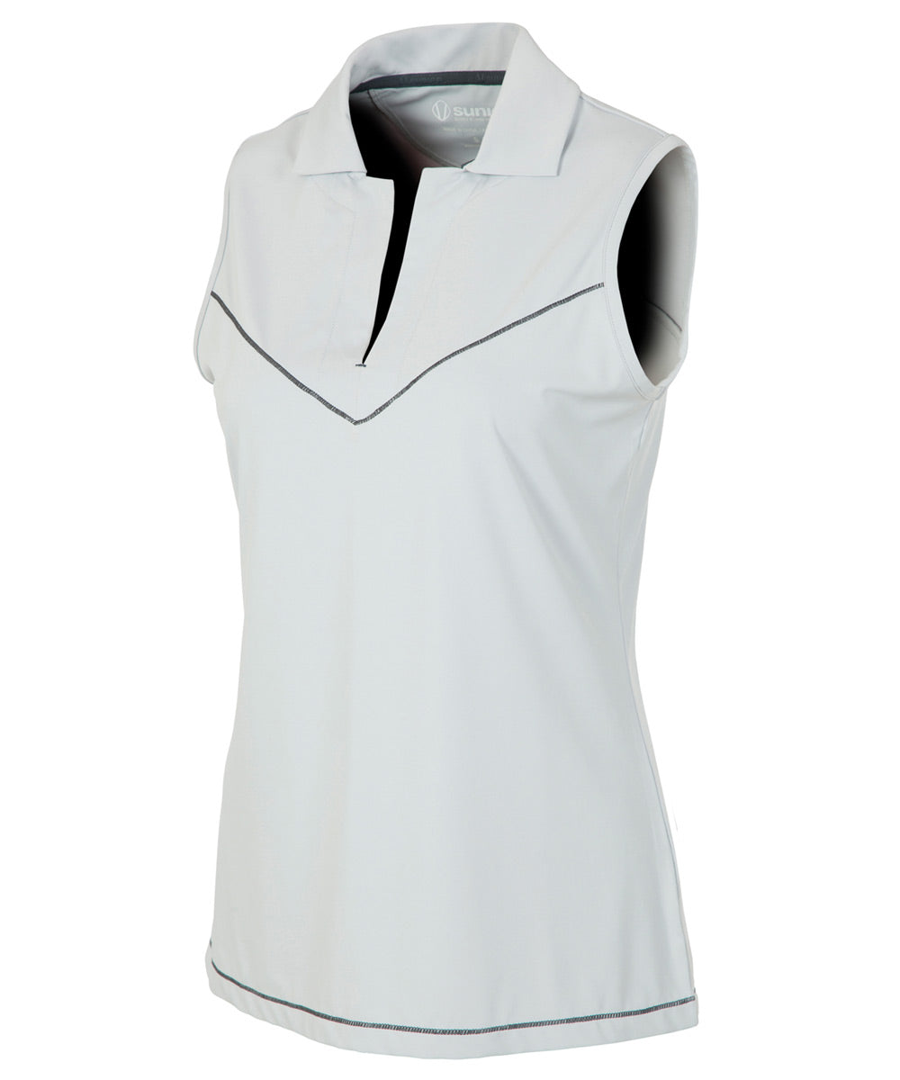 Women's Doreen Coollite DreamSkin Stretch Sleeveless Polo Sunice