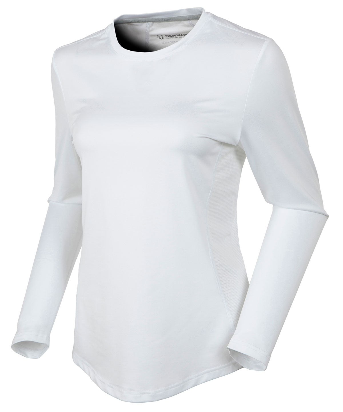 white long sleeve mesh