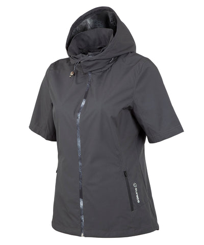 Women's Amber Short-Sleeve Water-Repellent WxTech Hooded Wind Jacket