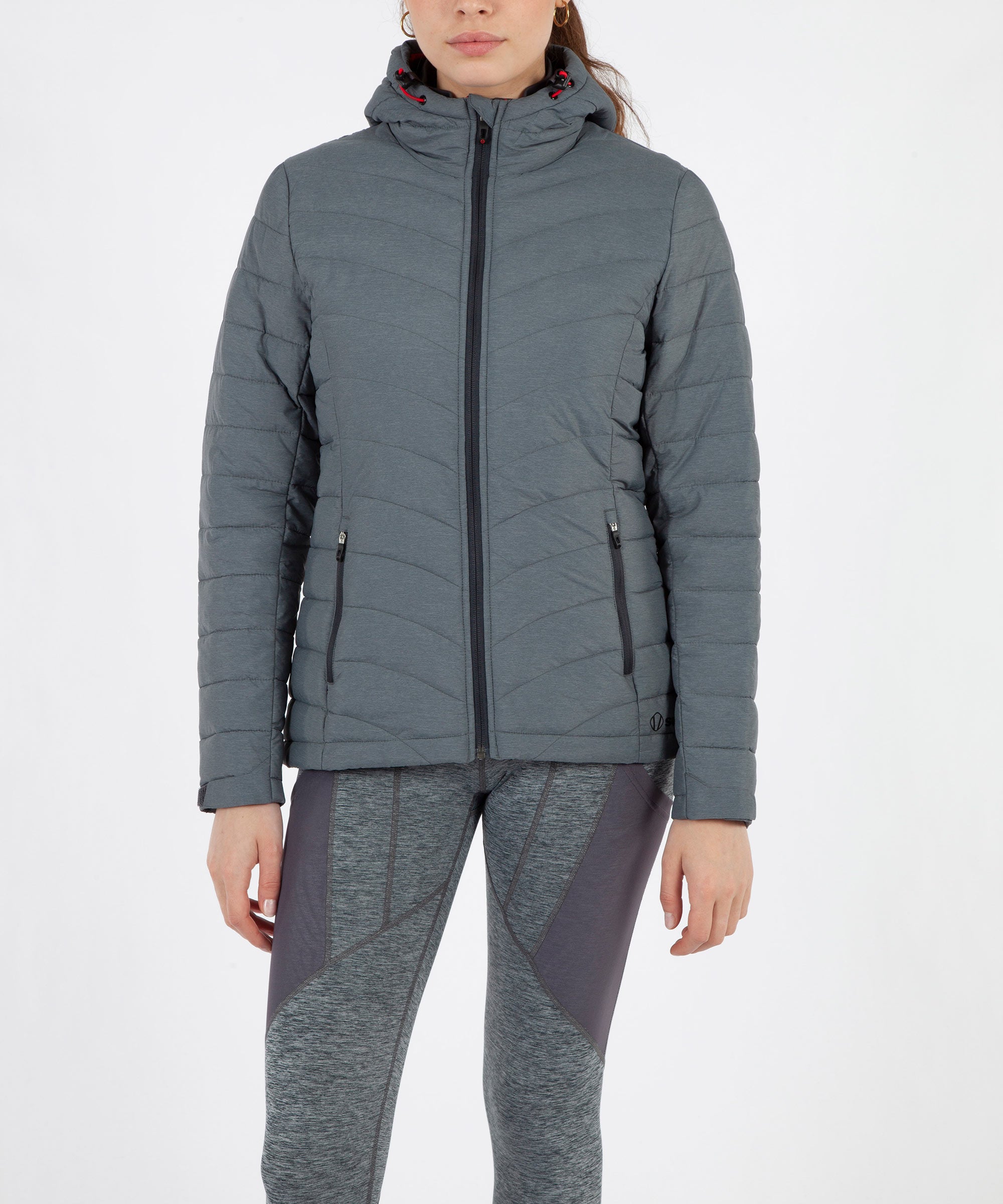 Women's Reanna 3M Thermal Featherless Insulated Stretch Jacket with Ho -  Sunice