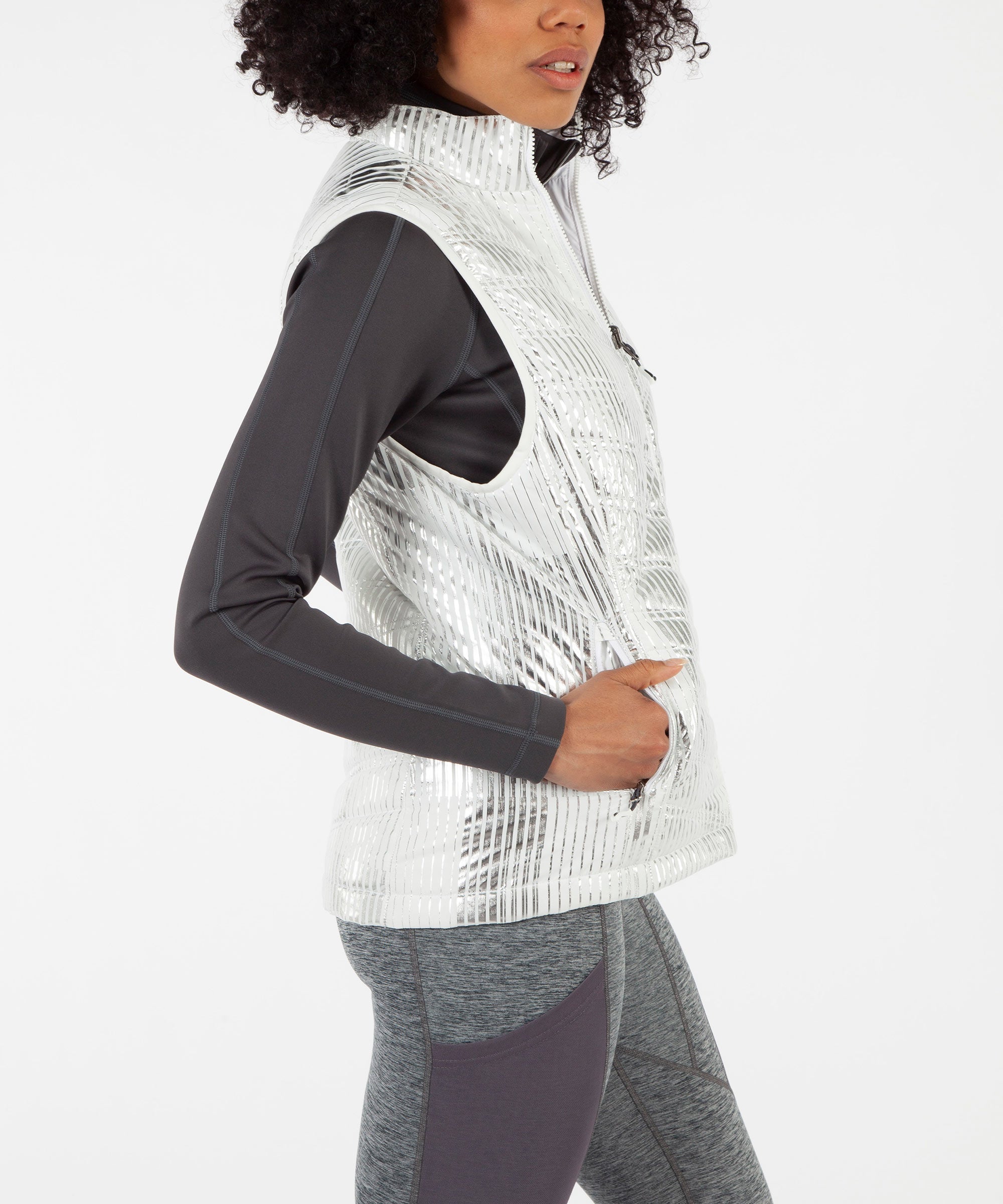 Silver Foil Print/Pure White
