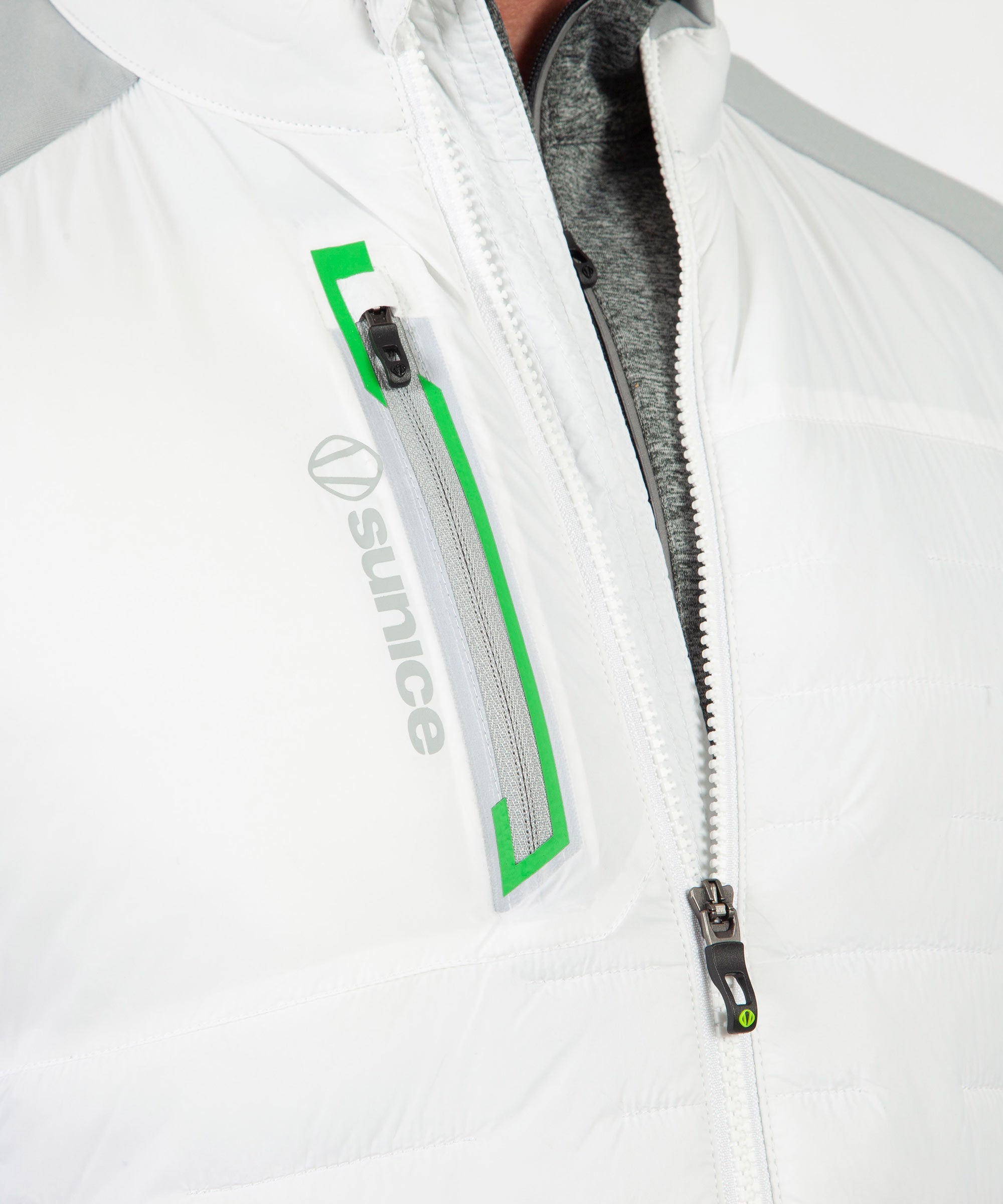 Pure White/Emerald