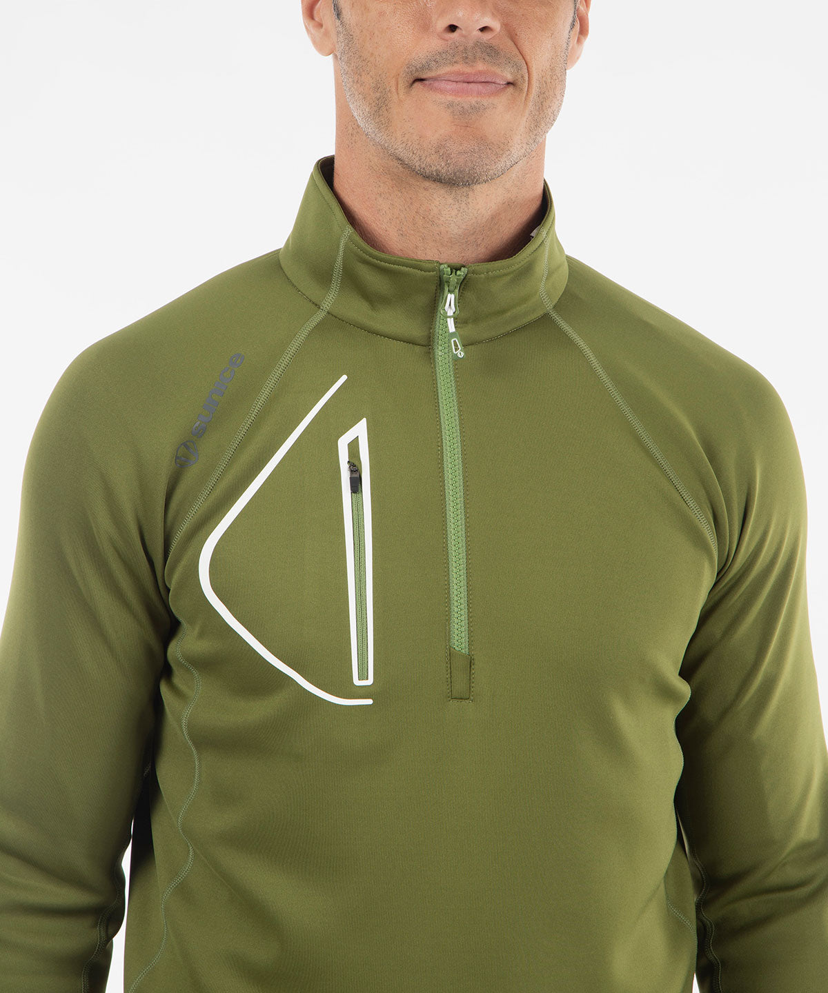 Army Green/Pure White