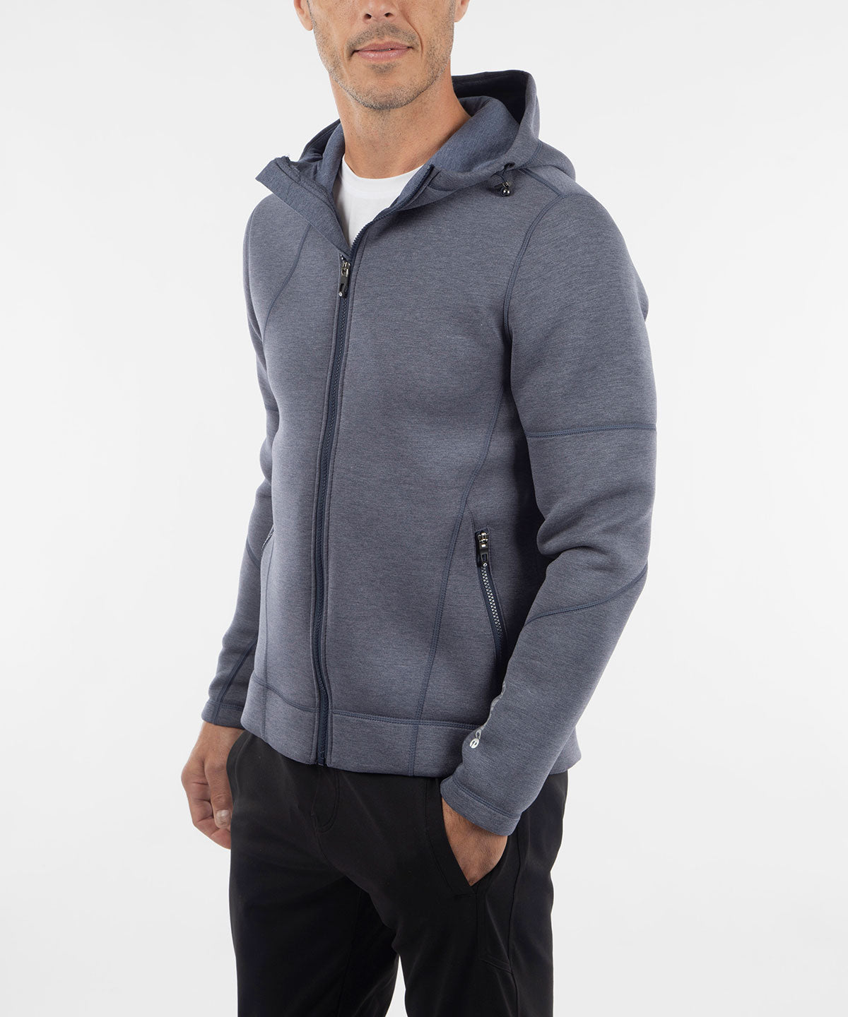 Mens insulated zip sales up hoodie