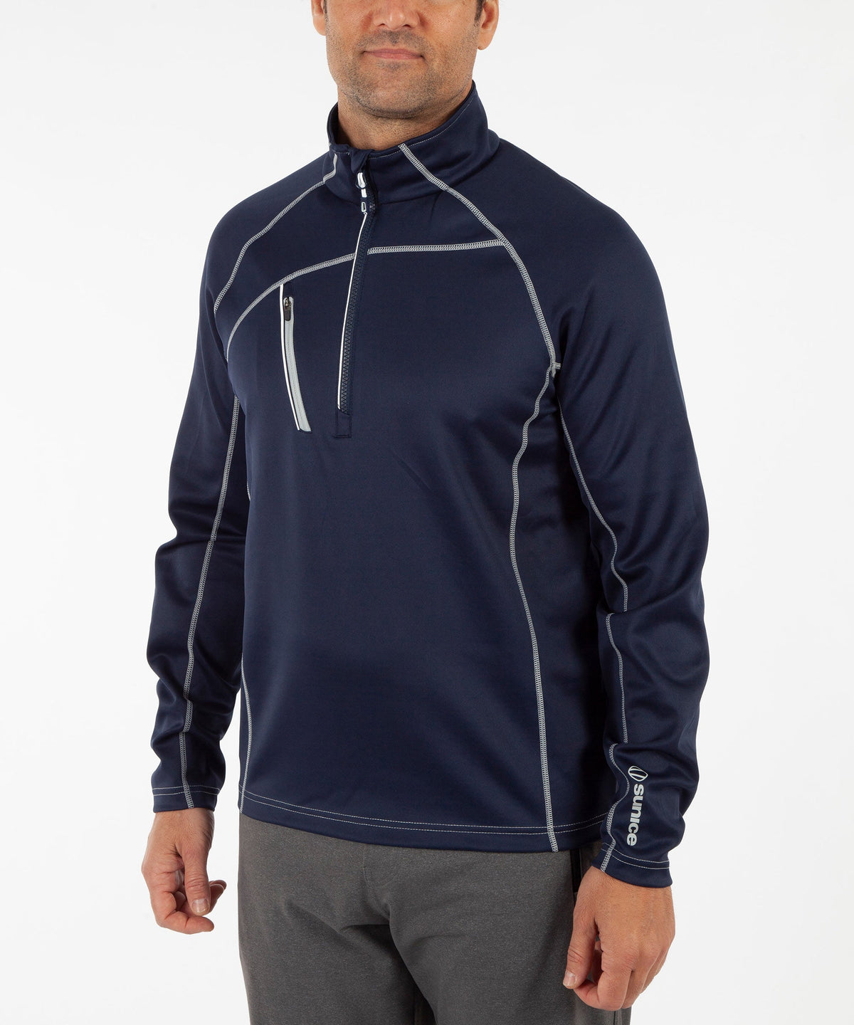 Men's Alexander SuperliteFX Stretch Thermal Half-Zip Pullover - Sunice