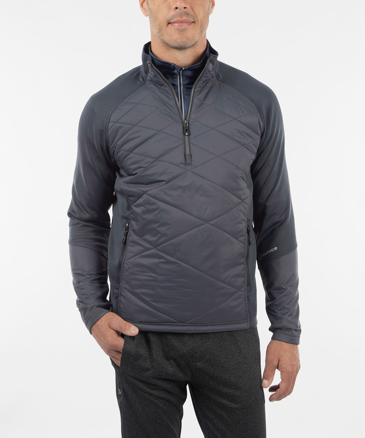 Men's Tobey UltraliteFX Stretch Half-Zip Pullover - Sunice Sports