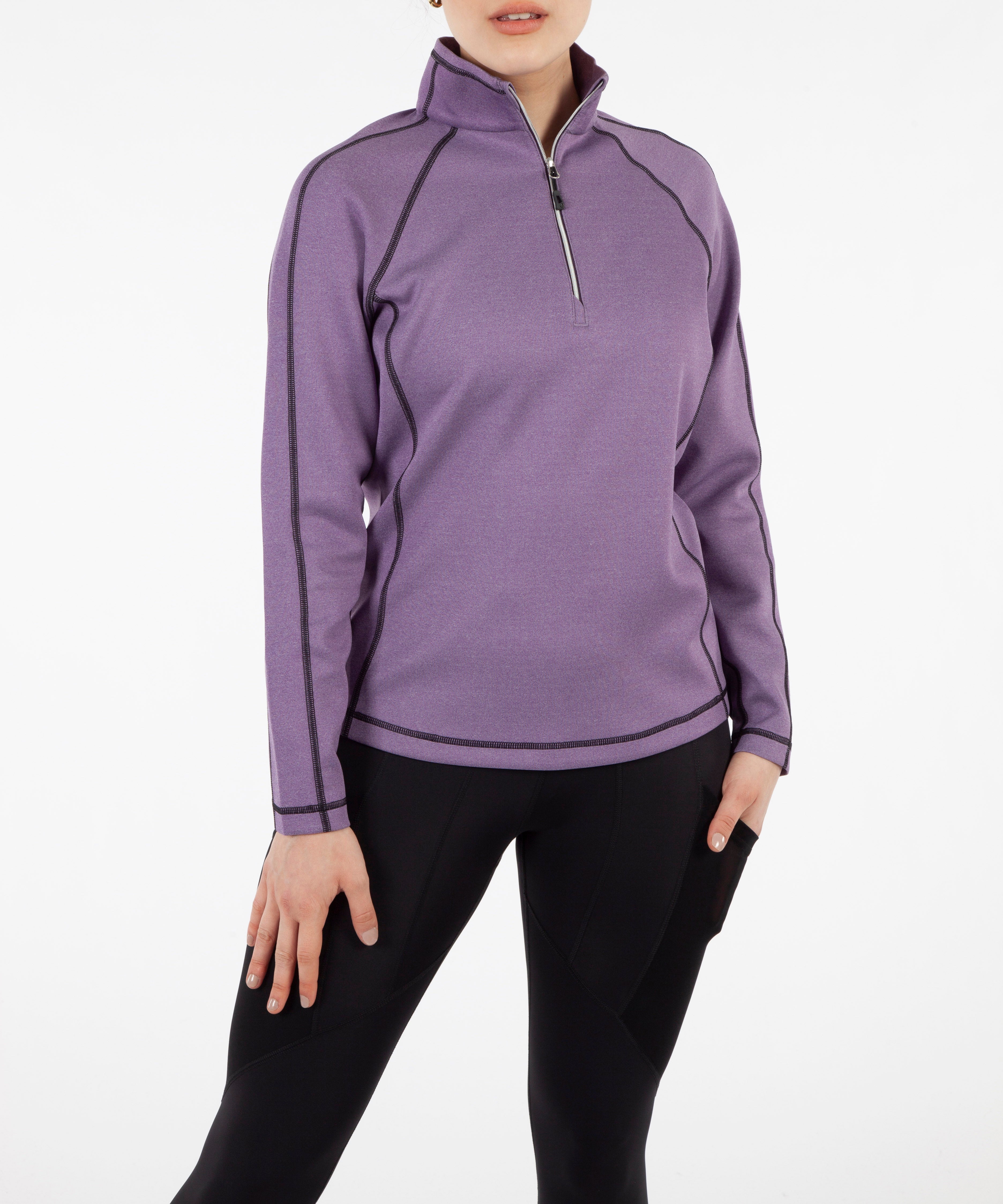 Women's Maddy Lightweight Stretch Thermal Half-Zip Pullover - Sunice