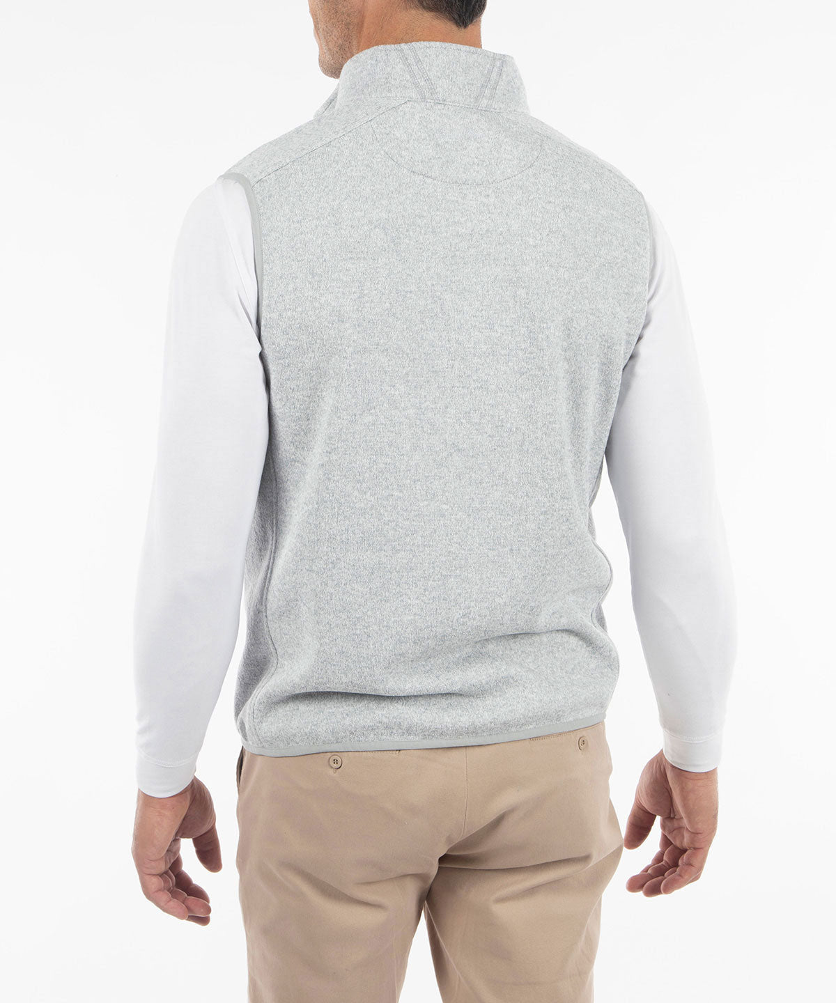 123rd U.S. Open Men&#39;s Bobby Jones Heathered Full Zip Fleece Vest
