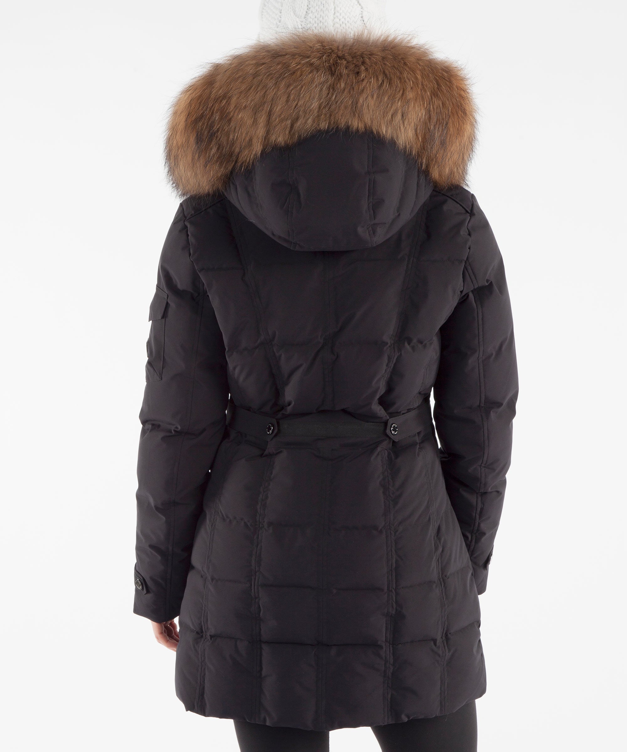 Women's Eva Waterproof Quilted 3/4 Coat With Removable Fur Ruff - Sunice  Sports - Canada