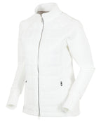 Pure White with Silver Zipper